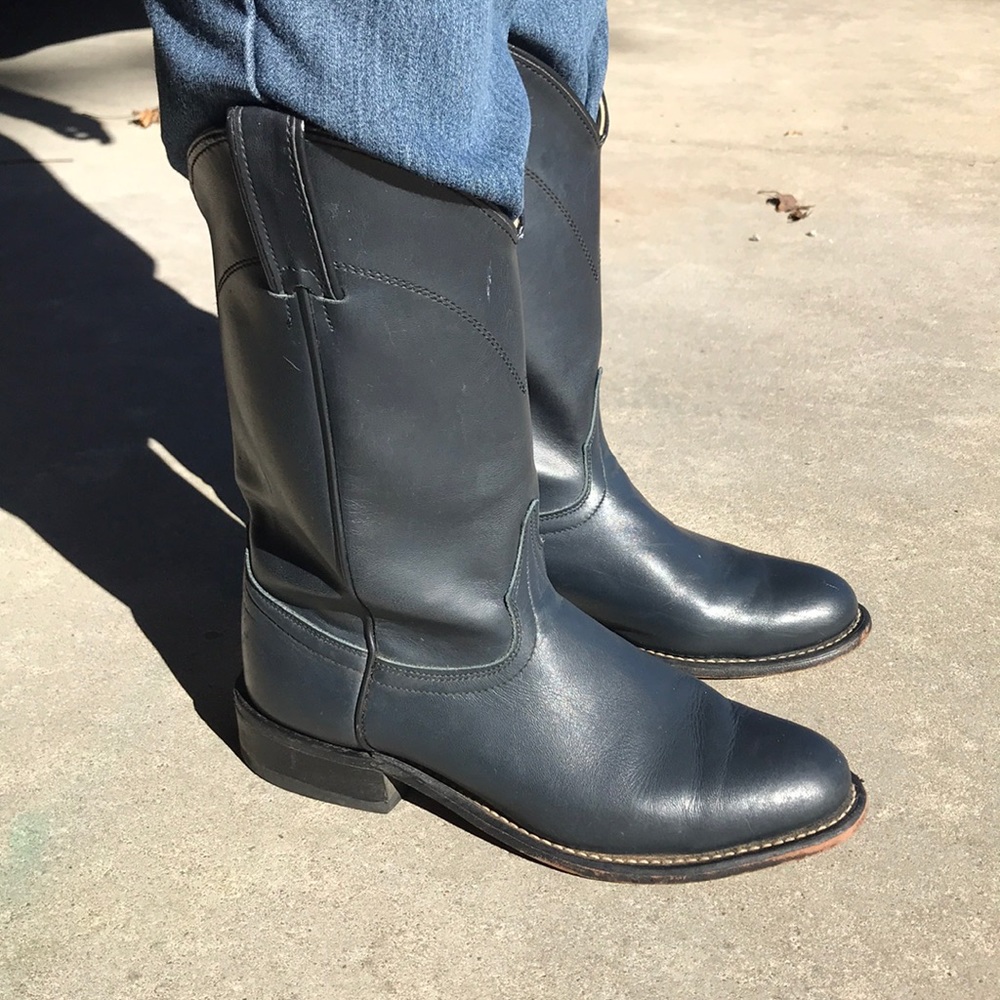 Laredo navy cowboy boots sz 7M